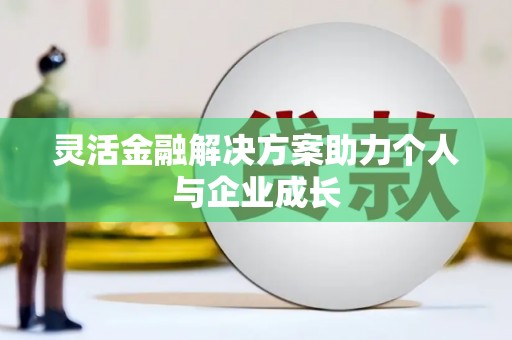东至灵活金融解决方案助力个人与企业成长