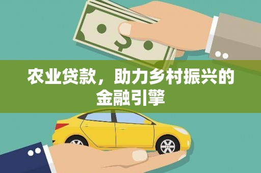 漯河农业贷款，助力乡村振兴的金融引擎