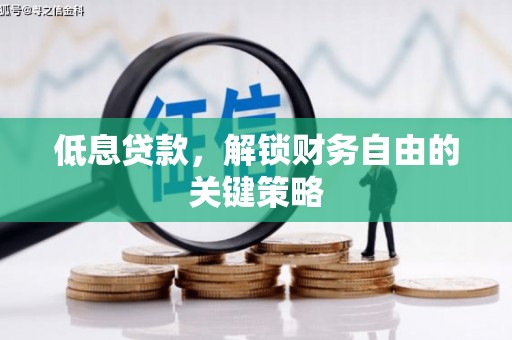 开阳低息贷款，解锁财务自由的关键策略