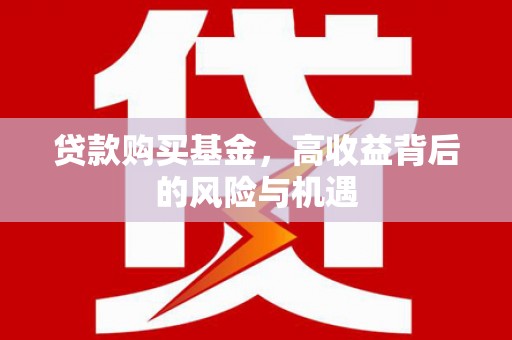 肥乡贷款购买基金，高收益背后的风险与机遇