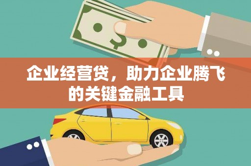 柳南企业经营贷，助力企业腾飞的关键金融工具