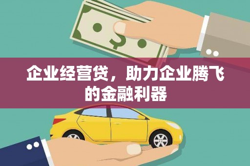 新店企业经营贷，助力企业腾飞的金融利器