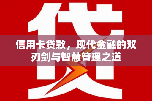 离岛信用卡贷款，现代金融的双刃剑与智慧管理之道