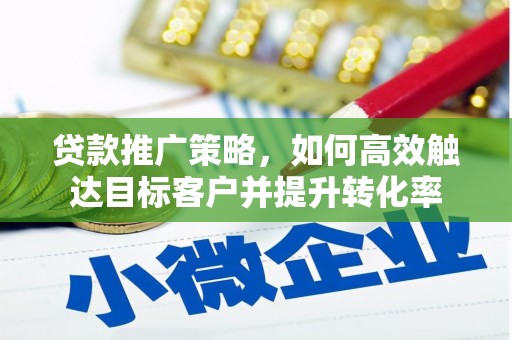 武隆贷款推广策略，如何高效触达目标客户并提升转化率