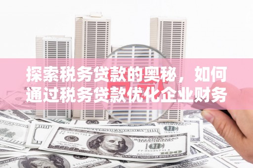 祁门探索税务贷款的奥秘，如何通过税务贷款优化企业财务