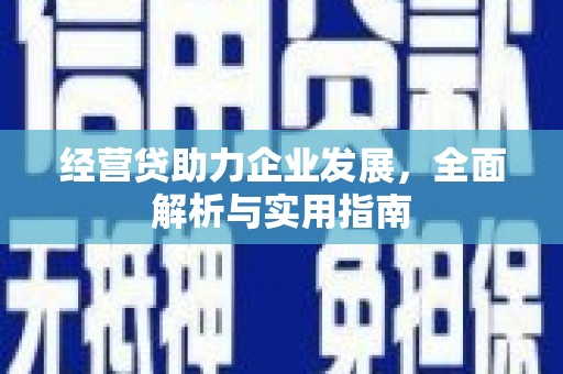 蒲江经营贷助力企业发展，全面解析与实用指南