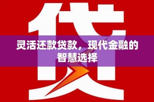 博乐灵活还款贷款，现代金融的智慧选择