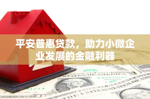 花都平安普惠贷款，助力小微企业发展的金融利器