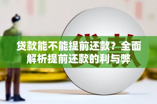 高坪贷款能不能提前还款？全面解析提前还款的利与弊